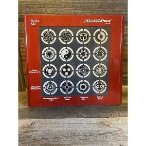 FlashPad 2.0 Touch N Go Electronic Game, Red 2 Player Memory Reaction 5 Games